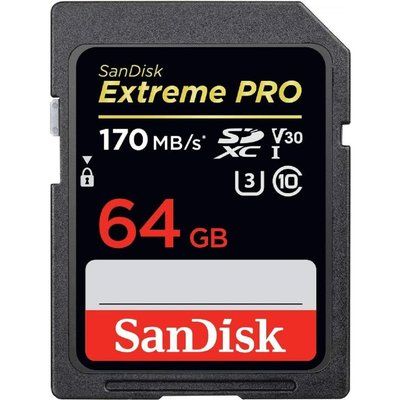 Sandisk Extreme Pro Class 10 SDXC Memory Card - 64 GB
