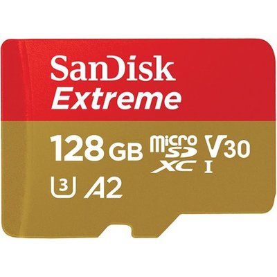 Sandisk Extreme Class 10 microSDHC Memory Card - 128 GB