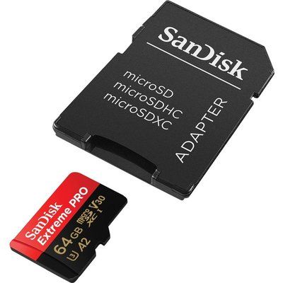Sandisk Extreme Pro Class 10 microSDXC Memory Card - 64 GB