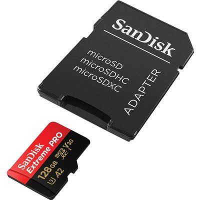 Sandisk Extreme Pro Class 10 microSDXC Memory Card - 128 GB