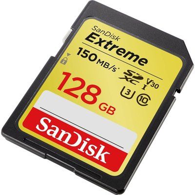 Sandisk Extreme Class 10 SDXC Memory Card - 128 GB
