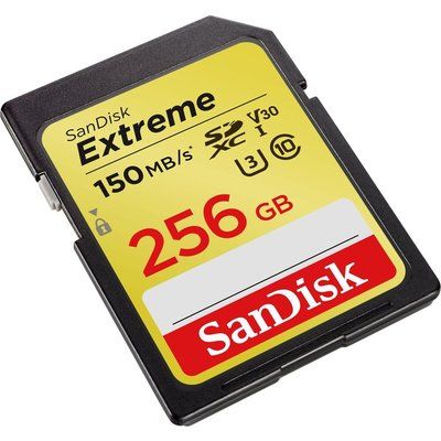 Sandisk Extreme Class 10 SDXC Memory Card - 256 GB