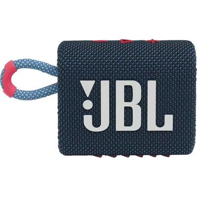 JBL GO3 Portable Bluetooth Speaker - Blue & Pink 