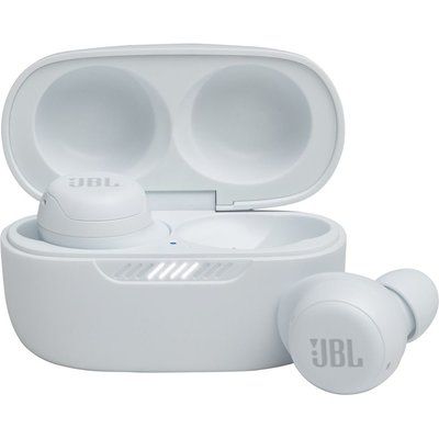 JBL Live Free NC TWS Wireless Bluetooth Noise-Cancelling Earbuds - White 
