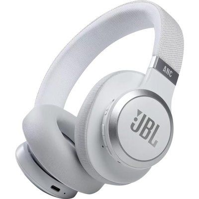 JBL Live 660NC Wireless Bluetooth Noise-Cancelling Headphones - White 