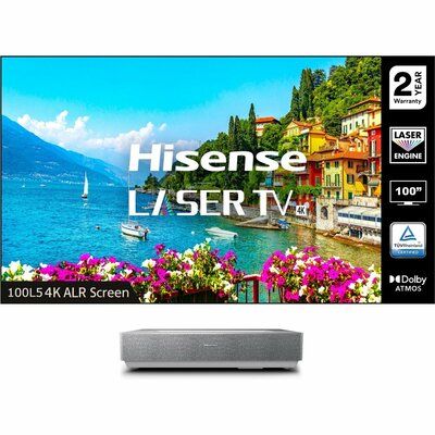 Hisense 100L5HTUKD Smart 4K Ultra HD HDR Laser TV with Amazon Alexa