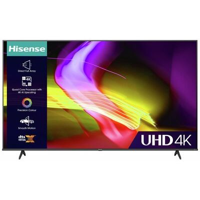 Hisense 58" 58E6KTUK 4K UHD HDR DLED Freeview TV