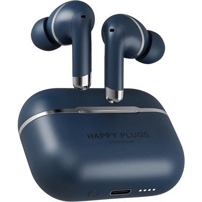 Happy Plugs Air 1 Wireless Bluetooth Noise-Cancelling Earphones - Blue 