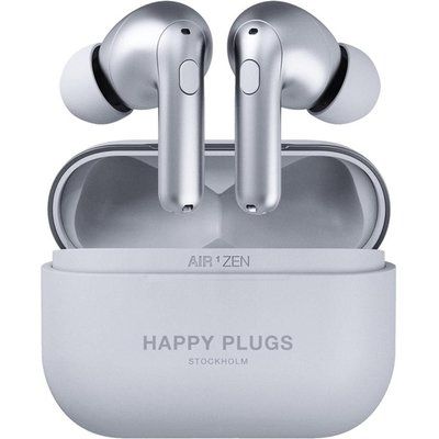 Happy Plugs Air 1 Zen Wireless Bluetooth Earbuds - Silver 