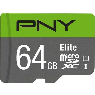 Pny Elite Class 10 microSDXC Memory Card - 64 GB