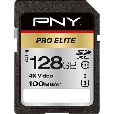 Pny Pro Elite Class 10 SDXC Memory Card - 128 GB