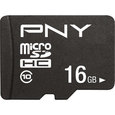 Pny Performance Plus Class 10 microSDHC Memory Card - 16 GB