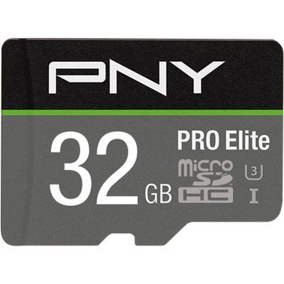 Pny Pro Elite Class 10 microSDHC Memory Card - 32 GB
