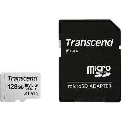 Transcend 128GB 300S UHS-I U1 MicroSD Card with Adapter