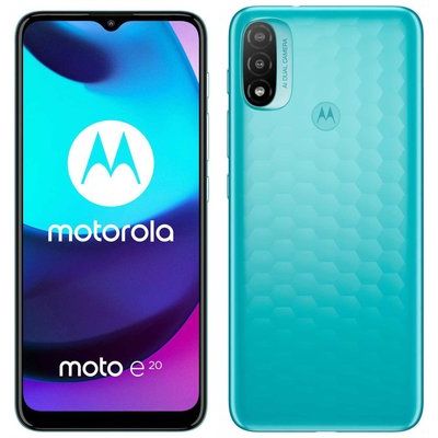 Motorola E20 32GB Mobile Phone in Blue