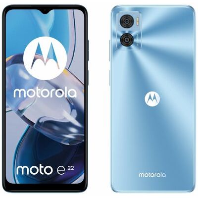 Motorola E22 64GB Mobile Phone - Blue