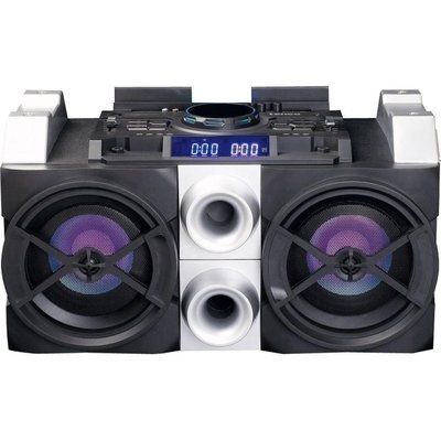 Lenco PMX-150 Bluetooth Megasound Party Speaker - Black & Silver