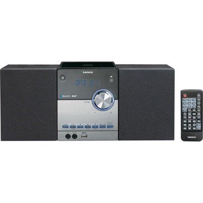 Lenco MC-150 Bluetooth Micro Hi-Fi System - Grey 