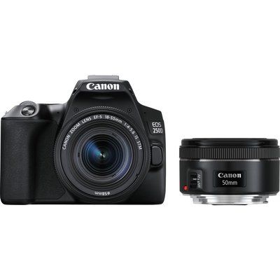 Canon EOS 250D DSLR Camera with EF-S 18-55 mm f/3.5-5.6 III & EF 50 mm f/1.8 STM Lens