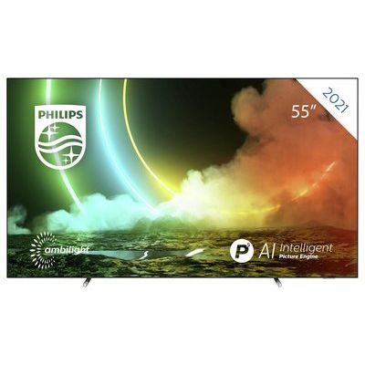 Philips 55" 55OLED706 Smart 4K UHD HDR OLED Freeview TV
