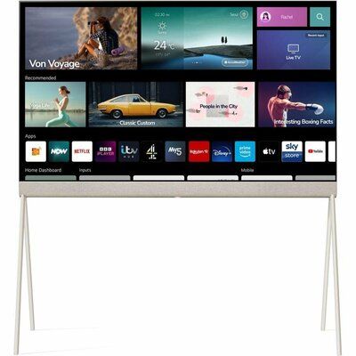 LG 48" Objet Collection Posé 48LX1Q6LA Smart 4K Ultra HD HDR OLED TV with Google Assistant & Amazon Alexa - Beige