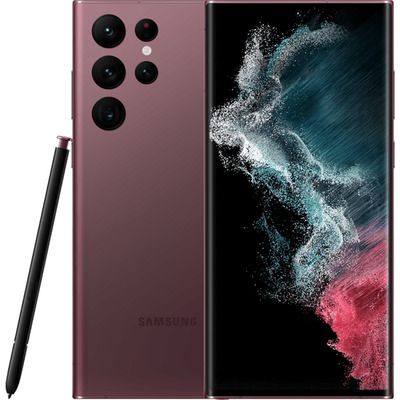Samsung Galaxy S22 Ultra 128GB Smartphone - Burgundy