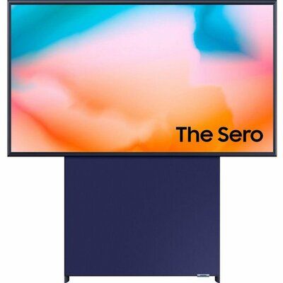 Samsung The Sero QE43LS05BGUXXU Smart 4K Ultra HD HDR QLED TV with Bixby & Alexa - Navy Blue 