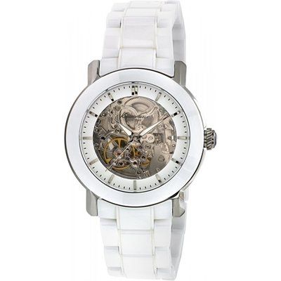 Ladies Kenneth Cole Skeleton Ceramic Automatic Watch KC4726