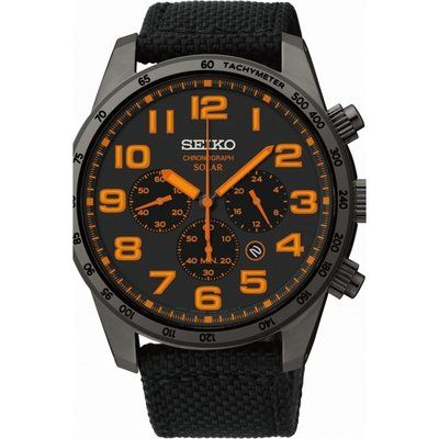 Men's Seiko Chronograph Solar Powered Watch SSC233P9