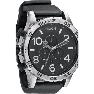 Mens Nixon The 51-30 Chrono Leather Chronograph Watch A124-1479