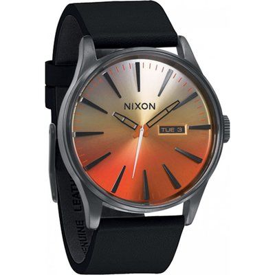 Men's Nixon The Sentry Leather Watch A105-580