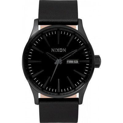 Men's Nixon The Sentry Leather Watch A105-001
