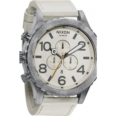 Men's Nixon The 51-30 Chrono Leather Chronograph Watch A124-656