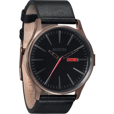 Men's Nixon The Sentry Leather Watch A105-1872