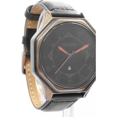 Mens Nixon The Falcon Leather Watch A196-872