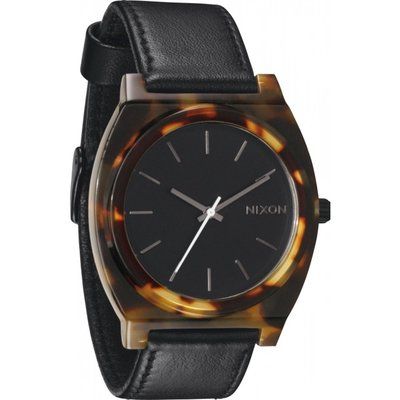 Ladies Nixon The Time Teller Acetate Leather Watch A328-1646