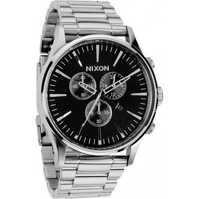 Mens Nixon The Sentry Chrono Chronograph Watch A386-000