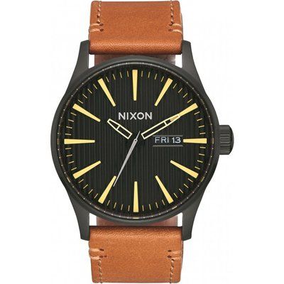 Men's Nixon The Sentry Leather Watch A105-2664