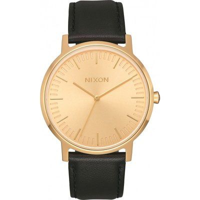 Men's Nixon The Porter Leather Watch A1058-510