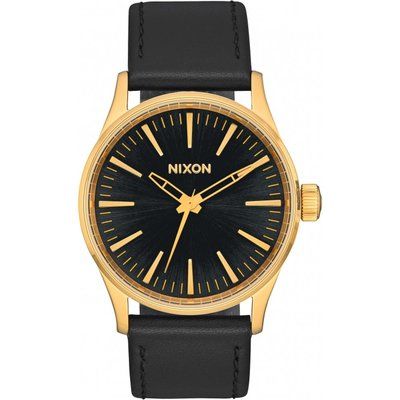 Unisex Nixon The Sentry 38 Leather Watch A377-1604