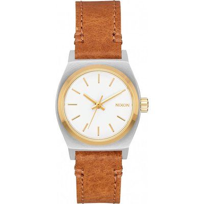 Unisex Nixon The Small Time Teller Leather Watch A509-2706