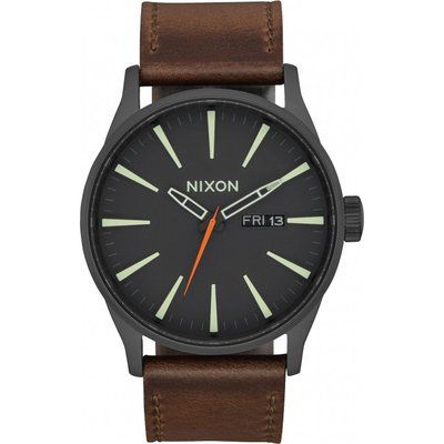 Men's Nixon The Sentry Leather Watch A105-2736