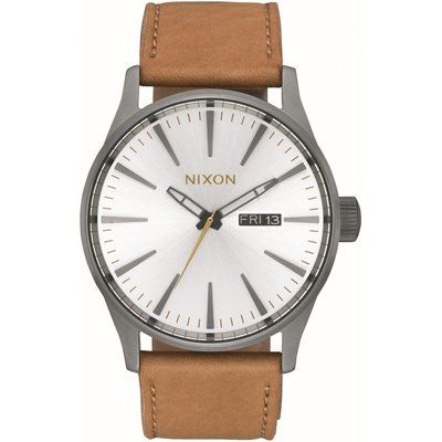 Unisex Nixon The Sentry Leather Watch A105-2741