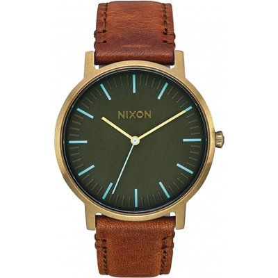 Unisex Nixon The Porter Leather Watch A1058-2756