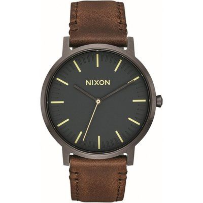 Unisex Nixon The Porter Leather Watch A1058-2757