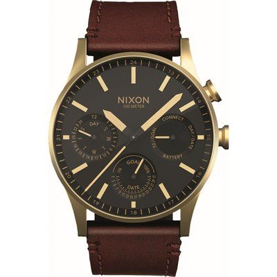 Men's Nixon The Ambassador Leather Watch A1204-010