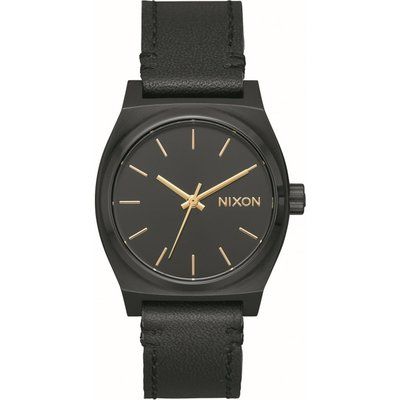 Unisex Nixon The Medium Time Teller Leather Watch A1172-001