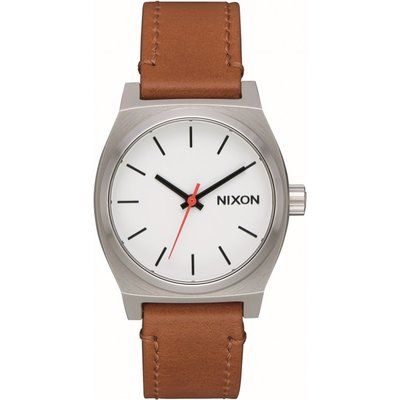 Unisex Nixon The Medium Time Teller Leather Watch A1172-2312