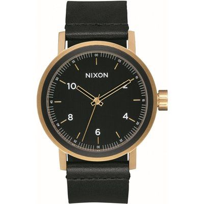 Mens Nixon The Stark Leather Watch A1194-1031