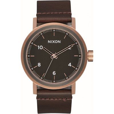 Mens Nixon The Stark Leather Watch A1194-2001